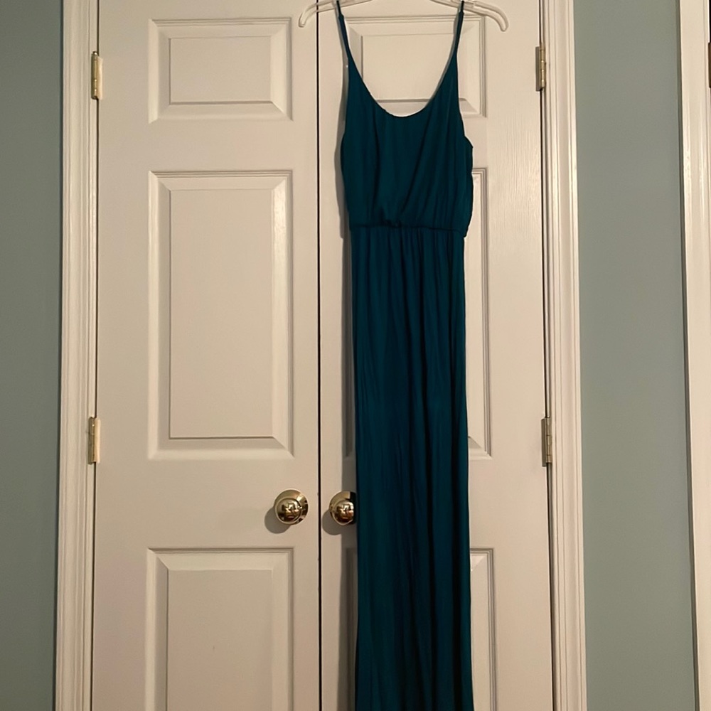 Deep Turquoise maxi dress